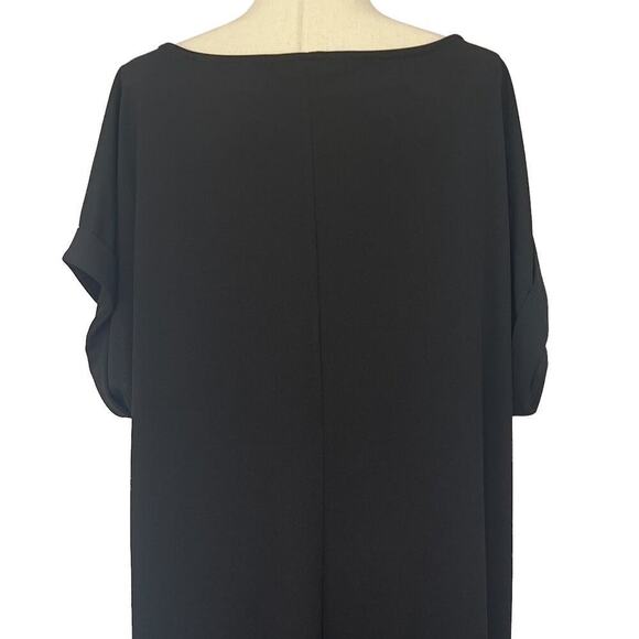 FIRST LOVE BY LOVELYN BOAT NECK MAXI SHIFT DRESS IN BLACK NEW WOMEN'S SIZE  3X - Picture 8 of 13